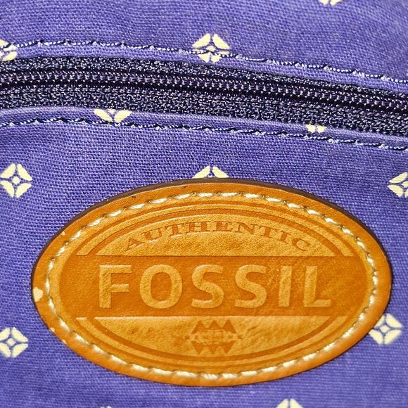 Fossil Women's Multicolored Coated Canvas Messenger Crossbody Bag Medium 1824 - Picture 16 of 16